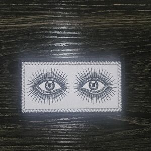 50% Off 2 Items!🌺 Lot B/D Black and White Eye Design Patch #1